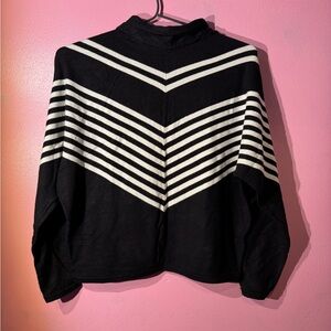 Tahari Black Knit Top